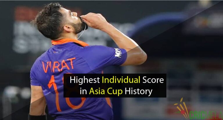 Top 10 Highest Individual Score in Asia Cup History